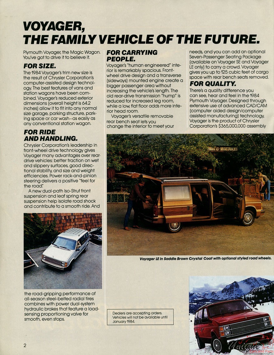 1984 Plymouth Full-Line Brochure Page 5